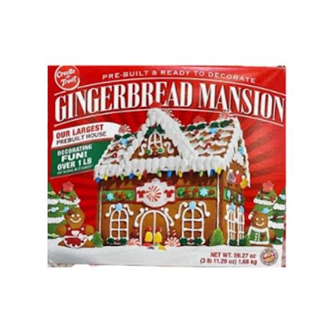 Gingerbread House Kit Gingerbread Mansion Holiday House Kit Pre Built Ready To Decorate