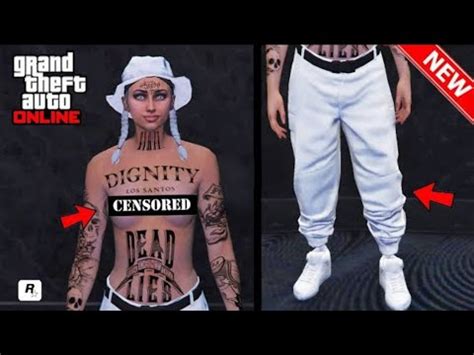 AFTER PATCH AVOIR LE JOGGER BLANC SUR GTAV ONLINE SEINS NUS