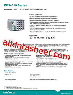 Eds Datasheet Pdf Moxa Inc