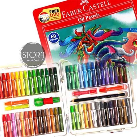 Jual Jual Faber Castell Hexagonal Oil Pastel Crayon 60 Colours Warna