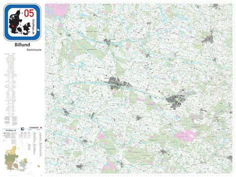 05_Billund_kommune_DK Map by OnlyMaps.dk | Avenza Maps