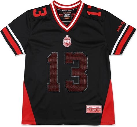 Big Boy Delta Sigma Theta Divine 9 Rhinestud S13 Ladies Football Jersey