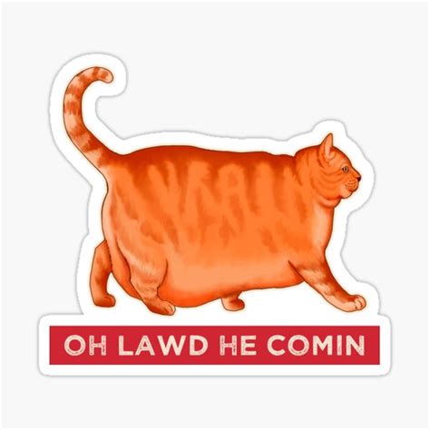 Chonk Cat Meme Sticker For Sale By Greensplash Redbubble