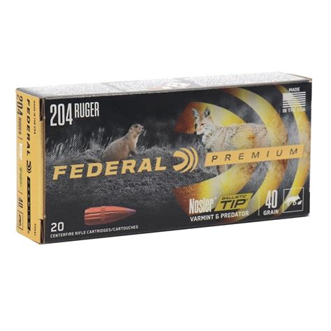 Federal Premium V Shok Ruger Ammo Grain Nosler Ballistic Tip