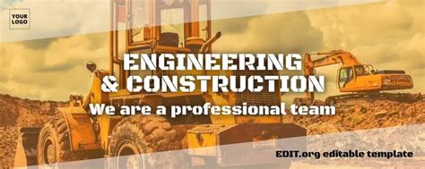 Free Construction Company Poster And Banner Templates