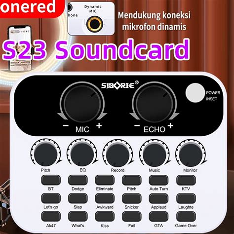 Jual Produk Terkini Onered S Sound Card Mixer Bluetooth For Phone Pc