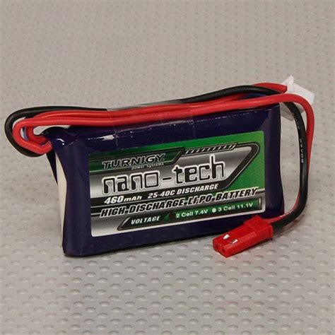 Batería lipo Turnigy NanoTech 2s 7 4V 460mAh 25 40C Novatronic