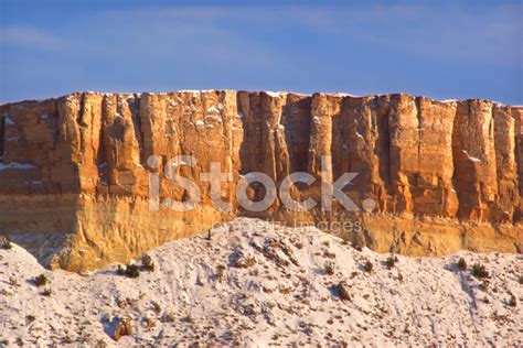 Landscape Desert Mesa Snow Stock Photo | Royalty-Free | FreeImages