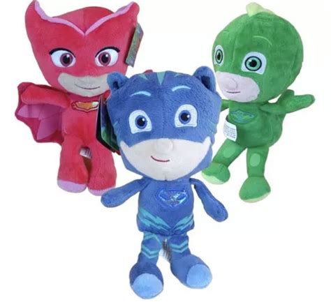 Kit Pj Mask Pel Cia Corujita Menino Gato Lagartixo Mercadolivre