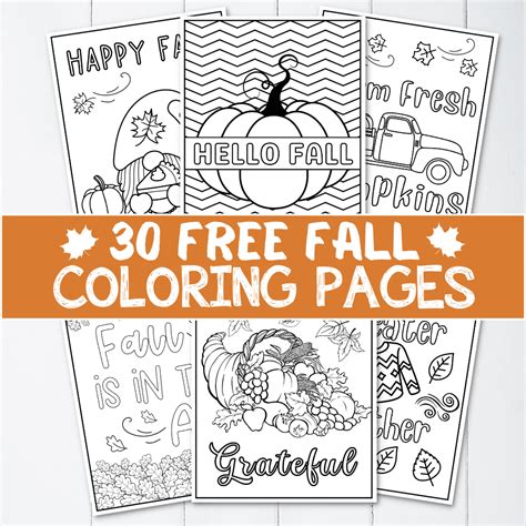 Free Printable Fall Coloring Pages Prudent Penny Pincher