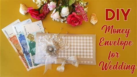 DIY Money Envelope For Wedding DIY Cash Gift Envelope DIY Paper