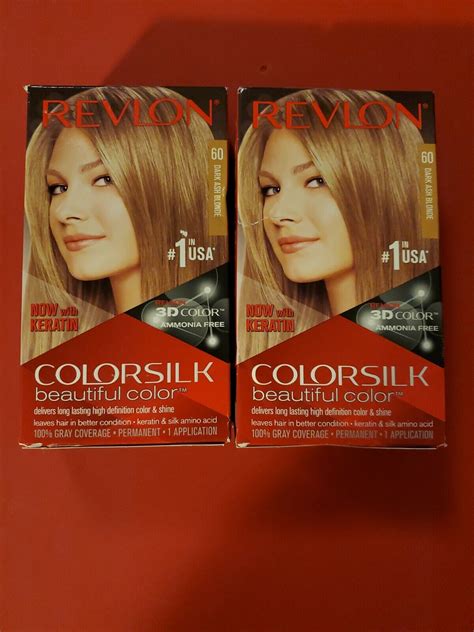 Revlon Colorsilk Beautiful Permanent Color Dark Ash Blonde Pack Of