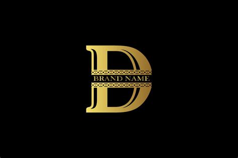 Abstract Letter D Logo Design Gold Graphic By Piximcreator Creative