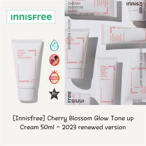 Innisfree Cherry Blossom Glow Tone Up Cream 50ml 2023 Renewed