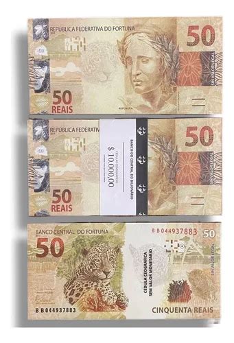 Cedulas De 50 Reais Sem Valor Monetario Kit 100 Un Parcelamento Sem