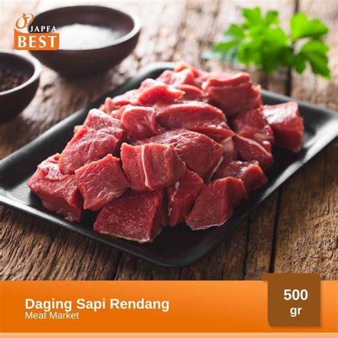 Promo Daging Sapi Rendang Potong Halal MM 500gr Diskon 23 Di Seller