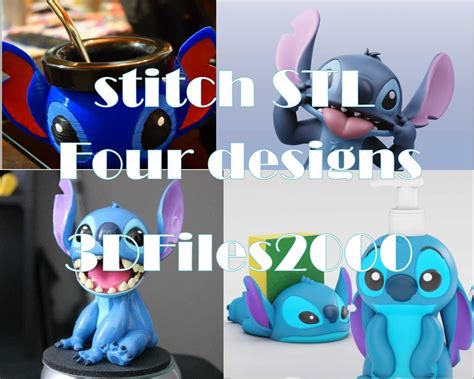 Stitch STL File,stitch 3D Printing Figure,stitch 3d Model,stitch Print ...