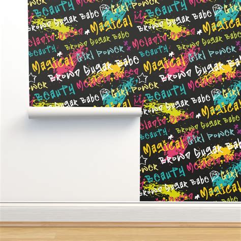 African American graffiti black culture Wallpaper | Spoonflower