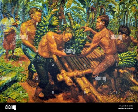 Philippines filipino art asian art gamaliel subang banana plantation ...