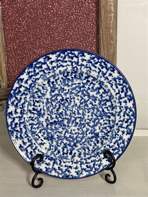 Country Time Blue By Royal Majestic Blue Splatter Stoneware Dinner