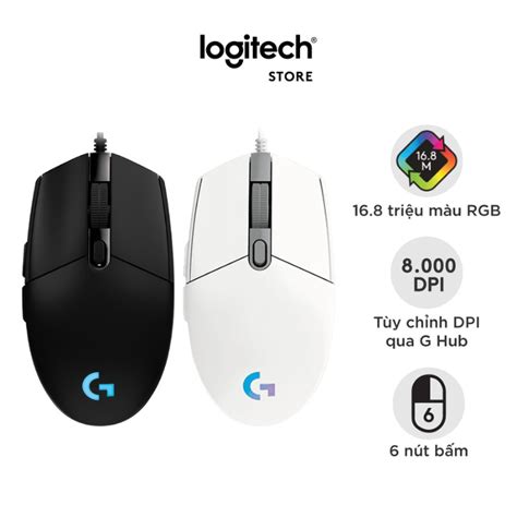 Chuột Gaming G102 Có Dây Logitech Nhẹ 6 Nút Lập Trình Lightsync Led Rgb Siêu Nhạy 1ms