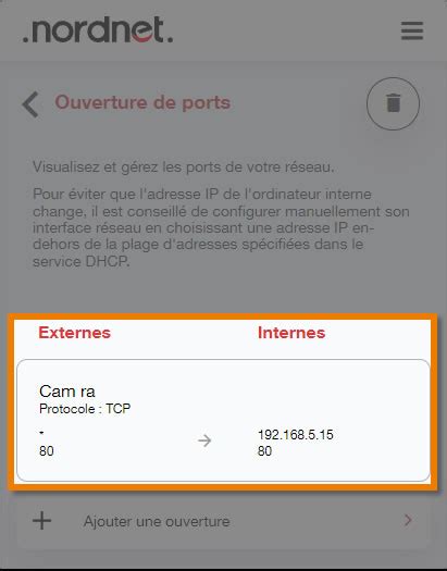 Assistance Nordnet G Rer Une Ouverture De Port Sur Votre Nordnetbox