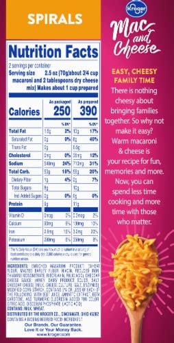 Kroger® Mac and Cheese Spirals Spiral Pasta & Cheese, 5.5 oz - Pick ‘n Save