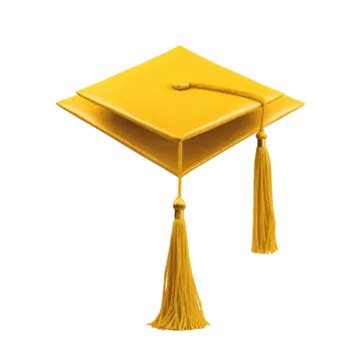 A Graduation Cap With Yellow Tassel A Graduation Cap With A Yellow