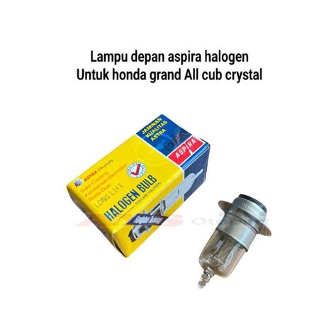 Jual Lampu Depan Bohlam Aspira Halogen Kaki 1 11 H12V2525H4 Motor Grand