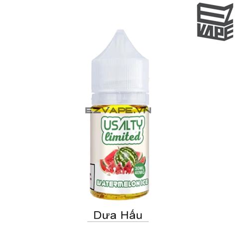 Usalty Limited Watermelon Ice Salt Nic 30ml Ezvape vn Cai Thuốc Lá