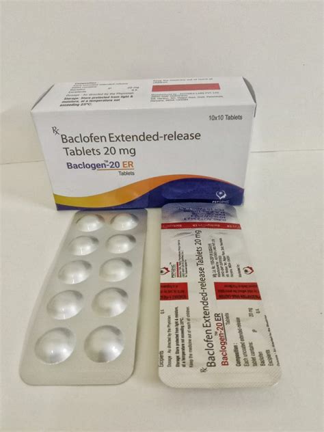 Baclofen Extended Release Tablets Mg At Rs Stripe In Panchkula