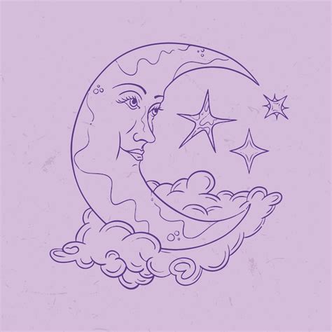 Moon Outline Vectors And Illustrations For Free Download Freepik