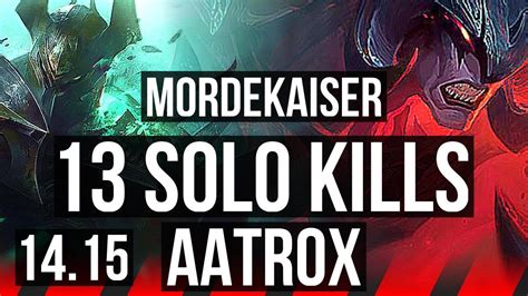 Mordekaiser Vs Aatrox Top 13 Solo Kills 51k Dmg Na Master 14