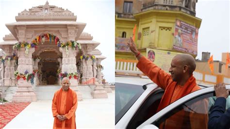 Ram Mandir: Yogi Adityanath inspects final preparations for 'Pran ...