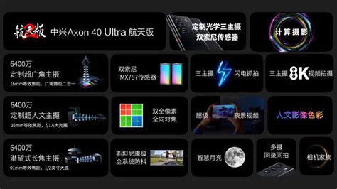 中兴 Axon40 Ultra 航天版发布，5898 元起独立搭载支持