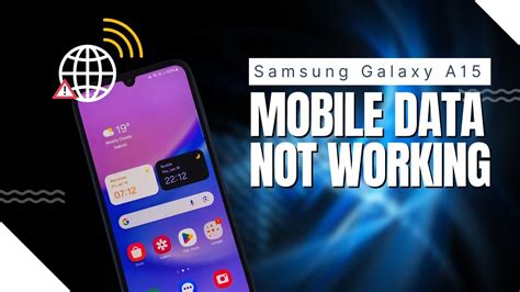 How To Fix Mobile Data Not Working On Samsung Galaxy A15 YouTube