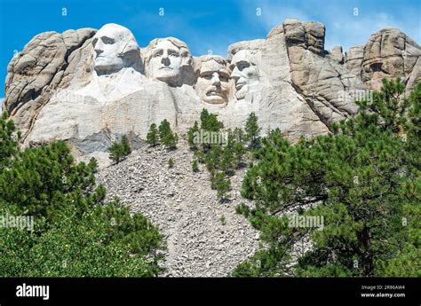 United States Presidents Carved Faces Mount Rushmore National Memorial