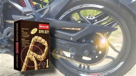 Rolon Brass Chain Sprocket Rs200 42t In Ns200 Bomjen Gameh Youtube