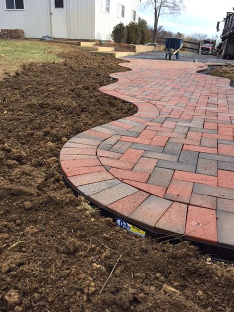 Brick Walkway Lawn Edging Landscape Edging And Paver Edging