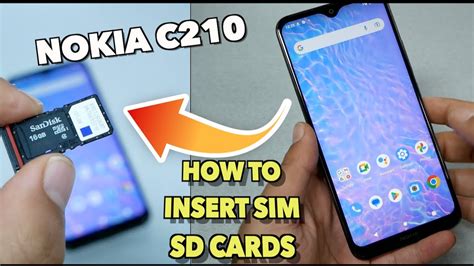 Nokia C210 How To Insert SIM SD Cards Like Abc YouTube