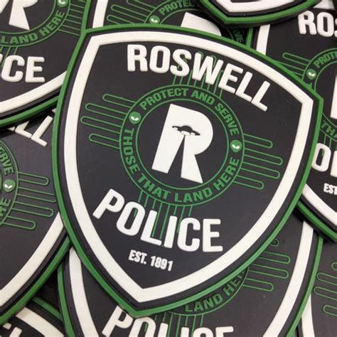 Roswell Police Department Pvc Patch Valiant Supply