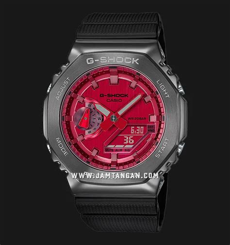 Casio G Shock GM 2100B 4A GM 2100B 4ADR CasiOak Metal Covered Red