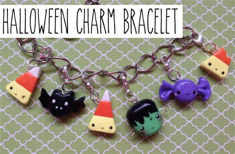 Tutorial Polymer Clay Halloween Charm Bracelet Collab With Craftylicious