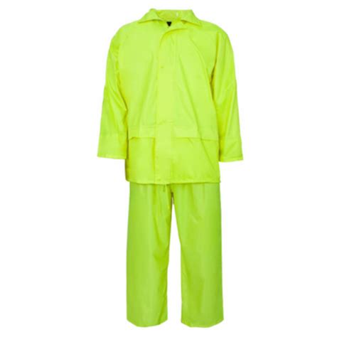 Pjd Safety Supplies Supertouch Rainsuit Polyester Pvc Yellow