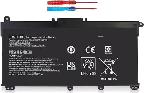 Amazon DMKAOLLK 41 04Wh HW03XL L97300 005 Battery Replacement For