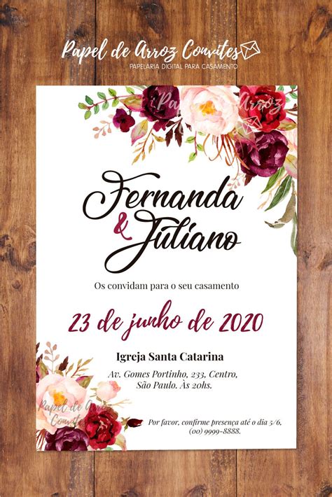 Papel De Arroz Convites De Casamento Convite De Casamento Convite De