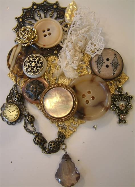 Gingersnap Creations Laura Carson Making A Vintage Button Brooch