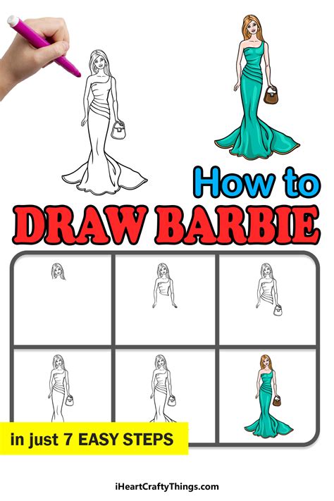 How To Draw A Barbie Step By Step Easy