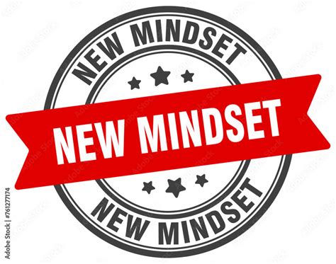 mindset stamp  mindset label  transparent background