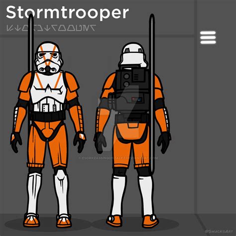 Smacksart Stormtrooper Orange Polearm Trooper By Esorkzassingonzalez On Deviantart